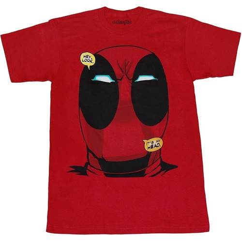 Maglietta deadpool testa - maglietta,