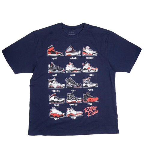 Retro kicks shirt uomo blu - retro,